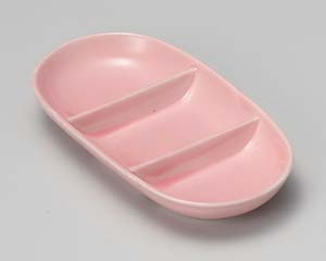 【まとめ買い10個セット品】和食器 ア306-188 ピンク小判三品【キャンセル/返品不可】【メイチョー】|開業プロ メイチョー