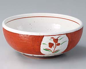 【まとめ買い10個セット品】和食器 ミ317-018 朱巻間取花7.0ボール【キャンセル/返品不可】【メイチョー】|開業プロ メイチョー
