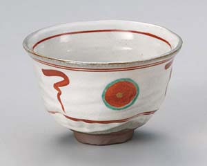 【まとめ買い10個セット品】和食器 ユ349-038 赤絵丸紋4.5丼【キャンセル/返品不可】【メイチョー】