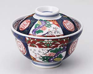 【まとめ買い10個セット品】和食器 テ356-068 錦牡丹4.5ミニ蓋丼【キャンセル/返品不可】【メイチョー】