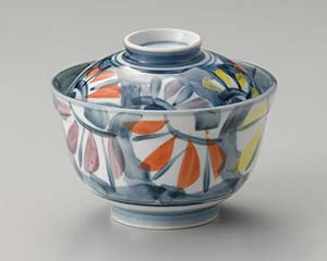 【まとめ買い10個セット品】和食器 テ357-358 三色菊蓋物【キャンセル/返品不可】【メイチョー】