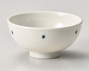 【まとめ買い10個セット品】和食器 キ370-138 ドット(青)軽量茶碗【キャンセル/返品不可】【メイチョー】