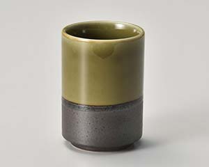 【まとめ買い10個セット品】和食器 イ383-148 織部ヌリ分湯呑【キャンセル/返品不可】【メイチョー】