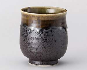【まとめ買い10個セット品】和食器 イ381-178 いぶし黒織部湯呑【キャンセル/返品不可】【メイチョー】