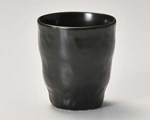 【まとめ買い10個セット品】和食器 イ382-208 黒マットコップ【キャンセル/返品不可】【メイチョー】