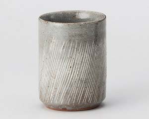 【まとめ買い10個セット品】和食器 ホ379-428 クシメ彫長湯呑【キャンセル/返品不可】【メイチョー】