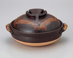 【まとめ買い10個セット品】和食器 メ400-318 鉄赤格子9号鍋【キャンセル/返品不可】【メイチョー】