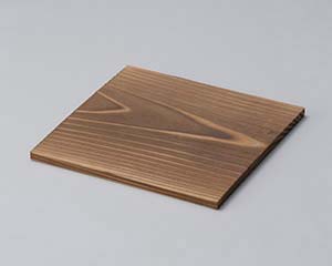 【まとめ買い10個セット品】和食器 ス413-478 焼杉角板18cm【キャンセル/返品不可】【メイチョー】