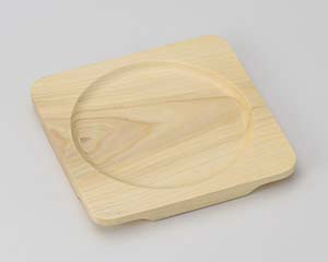 【まとめ買い10個セット品】和食器 ワ417-248 白木正角木台Eφ160【キャンセル/返品不可】【メイチョー】
