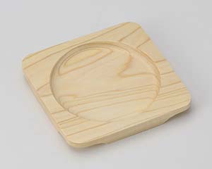 【まとめ買い10個セット品】和食器 ワ417-268 白木正角木台Cφ130【キャンセル/返品不可】【メイチョー】