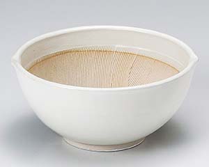【まとめ買い10個セット品】和食器 ホ418-238 白マット4.2スリ鉢【キャンセル/返品不可】【メイチョー】