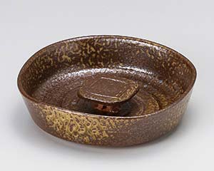 【まとめ買い10個セット品】 ミ748-048 備前風撫角6寸灰皿【キャンセル/返品不可】【メイチョー】