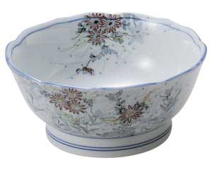 【まとめ買い10個セット品】和食器 オ442-168 古染錦春日野 桔梗型刺身鉢【キャンセル/返品不可】【メイチョー】 29,705円