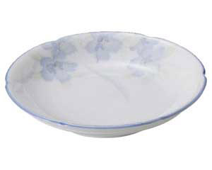 【まとめ買い10個セット品】和食器 オ443-408 花のささやき 花型5.0皿【キャンセル/返品不可】【メイチョー】