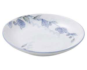 【まとめ買い10個セット品】和食器 オ475-108 清彩つた 丸4.0皿【キャンセル/返品不可】【メイチョー】