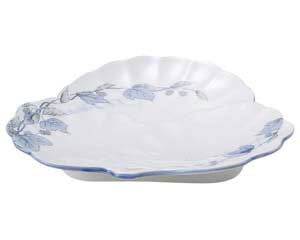 【まとめ買い10個セット品】和食器 オ475-298 清彩つた 松型和皿【キャンセル/返品不可】【メイチョー】|開業プロ メイチョー
