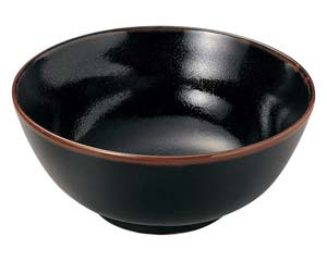 【まとめ買い10個仕掛ける品】和食器  ユ438-188 柚子天目 丸型8.0丼【とり止める/返品不可】【メイチョー】