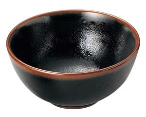【まとめ買い10個セット品】和食器 ユ438-218 柚子天目 丸型5.5丼【キャンセル/返品不可】【メイチョー】