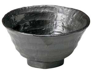【まとめ買い10個セット品】和食器 ト441-088 鉄結晶 ロクベ茶碗(大)【キャンセル/返品不可】【メイチョー】｜開業プロ メイチョー