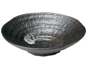 和食器 ト441-198 鉄結晶 ロクベ8.5浅鉢【メイチョー】