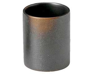 【まとめ買い10個セット品】和食器 ト440-108 焼締 長湯呑(大)【キャンセル/返品不可】【メイチョー】