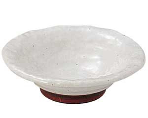 【まとめ買い10個セット品】和食器 ミ452-318 粉引石目 3.3鉢【キャンセル/返品不可】【メイチョー】