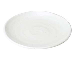 【まとめ買い10個セット品】和食器 ミ485-188 ゆらり粉引き 8寸皿【キャンセル/返品不可】【メイチョー】