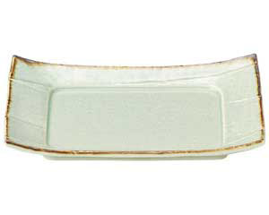 【まとめ買い10個セット品】和食器 ト463-778 翠玉(貫入) 9.0 長角四方皿【キャンセル/返品不可】【メイチョー】