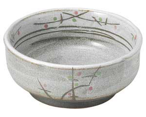 【まとめ買い10個仕掛ける品】和食器  ミ461-258 あけぼの(土物) 梅形4.5小鉢【取りやめる/返品不可】【メイチョー】