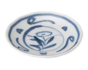 【まとめ買い10個セット品】和食器 ホ229-458 手描き唐草 3.5皿【キャンセル/返品不可】【メイチョー】