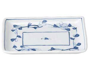 【まとめ買い10個セット品】和食器 ト481-168 手描花唐草 焼物皿【キャンセル/返品不可】【メイチョー】