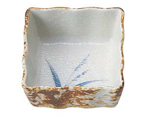 【まとめ買い10個セット品】和食器 ヤ461-688 白淡雪ススキ 正角3.6小鉢【キャンセル/返品不可】【メイチョー】