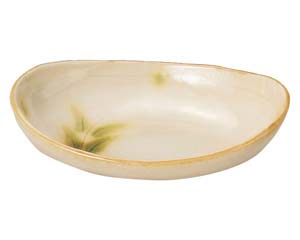 【まとめ買い10個仕掛ける品】和食器  ロ467-078 彫芦 小判型小鉢【とり止める/返品不可】【メイチョー】