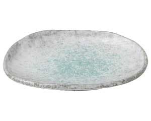 【まとめ買い10個セット品】和食器 ス447-248 青釉 5.5号小判皿【キャンセル/返品不可】【メイチョー】