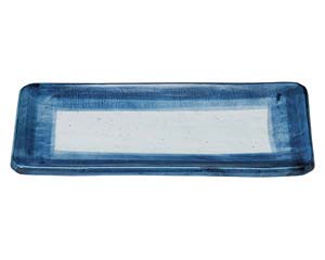 【まとめ買い10個セット品】和食器 オ479-148 藍彩 特大焼物皿【キャンセル/返品不可】【メイチョー】