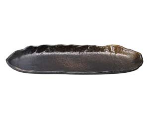 【まとめ買い10個セット品】和食器 ス489-058 琥珀 細舟型皿【キャンセル/返品不可】【メイチョー】｜開業プロ メイチョー