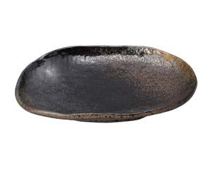 【まとめ買い10個セット品】和食器 ス489-068 琥珀 5.5号小判皿【キャンセル/返品不可】【メイチョー】