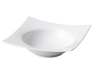 【まとめ買い10個セット品】 ハ525-098 ルナホワイト23cmスクエアボール【キャンセル/返品不可】【メイチョー】