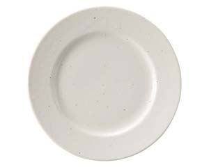 【まとめ買い10個セット品】 ホ590-158 白粉引(黒い斑点) リム17cm皿【キャンセル/返品不可】【メイチョー】｜開業プロ メイチョー
