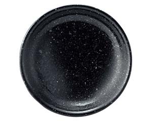 【まとめ買い10個仕掛ける品】 ホ231-468 黒御影 AS13糎皿(メタ)【取りやめる/返品不可】【メイチョー】