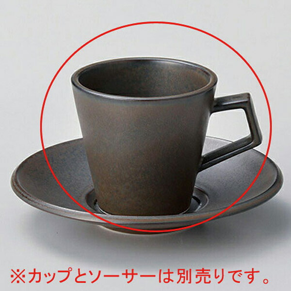 【まとめ買い10個セット品】 ト612-138 ラバーブラウンコーヒー碗【キャンセル/返品不可】【メイチョー】