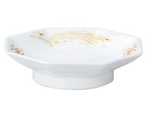 【まとめ買い10個セット品】 ツ664-098 金鳳(強化セラミック) 八角高台皿【キャンセル/返品不可】【メイチョー】