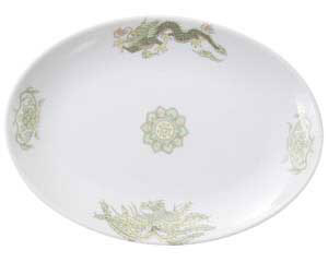 【まとめ買い10個セット品】 ト669-668 緑鳳竜 9インチプラター【キャンセル/返品不可】【メイチョー】 27,648円