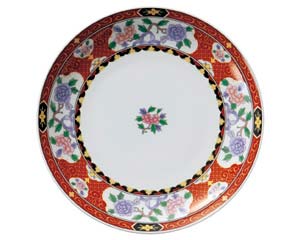 【まとめ買い10個セット品】 ト667-028 紅華祥 8.0皿【キャンセル/返品不可】【メイチョー】
