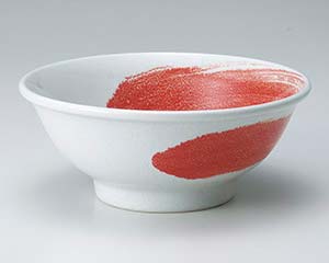 【まとめ買い10個セット品】 ア675-328 赤刷毛6.8反高台丼【キャンセル/返品不可】【メイチョー】｜開業プロ メイチョー