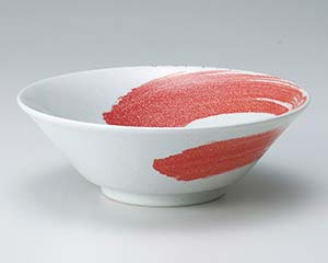 【まとめ買い10個セット品】 ア675-348 赤刷毛6.5切立丼【キャンセル/返品不可】【メイチョー】