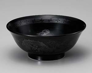 【まとめ買い10個セット品】 ヤ681-108 黒釉銀竜紋6.8高台丼【キャンセル/返品不可】【メイチョー】｜開業プロ メイチョー