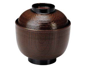 【まとめ買い10個セット品】 ヌ686-278 [A]千筋ケヤキ小吸椀 栃【キャンセル/返品不可】【メイチョー】｜開業プロ メイチョー