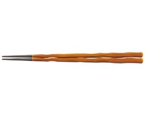 【まとめ買い10個セット品】 ヌ731-168 [PBT]24cm六角一刀彫箸 春慶(2回塗)【キャンセル/返品不可】【メイチョー】