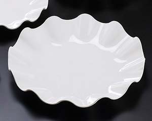 【まとめ買い10個セット品】 ヌ726-108 [M]ウェーブ丸盛皿40cm【キャンセル/返品不可】【メイチョー】